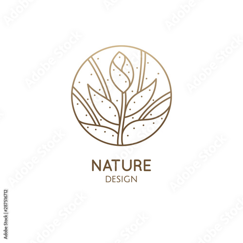 Tropical plant logo