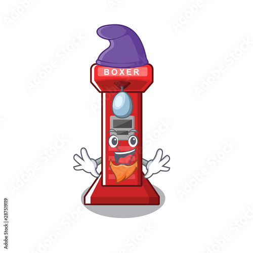 Elf boxing game machine isolated the mascot