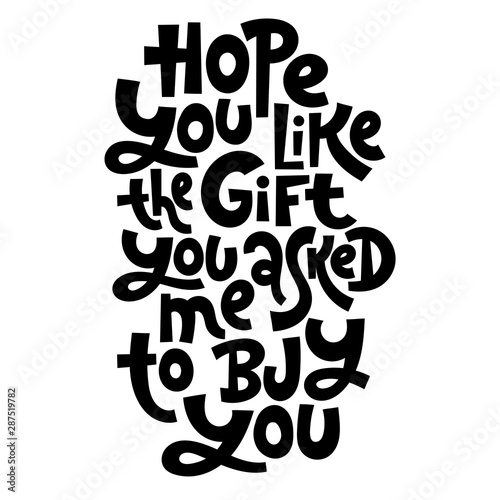 AntiChristmas lettering quotes photo