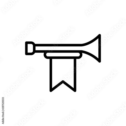 fanfare line vector icon