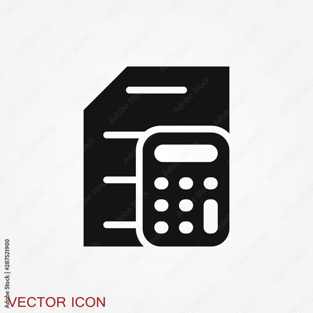 Accounting vector icon. Business and financial symbol Accounting vector icon. Business and financial symbol