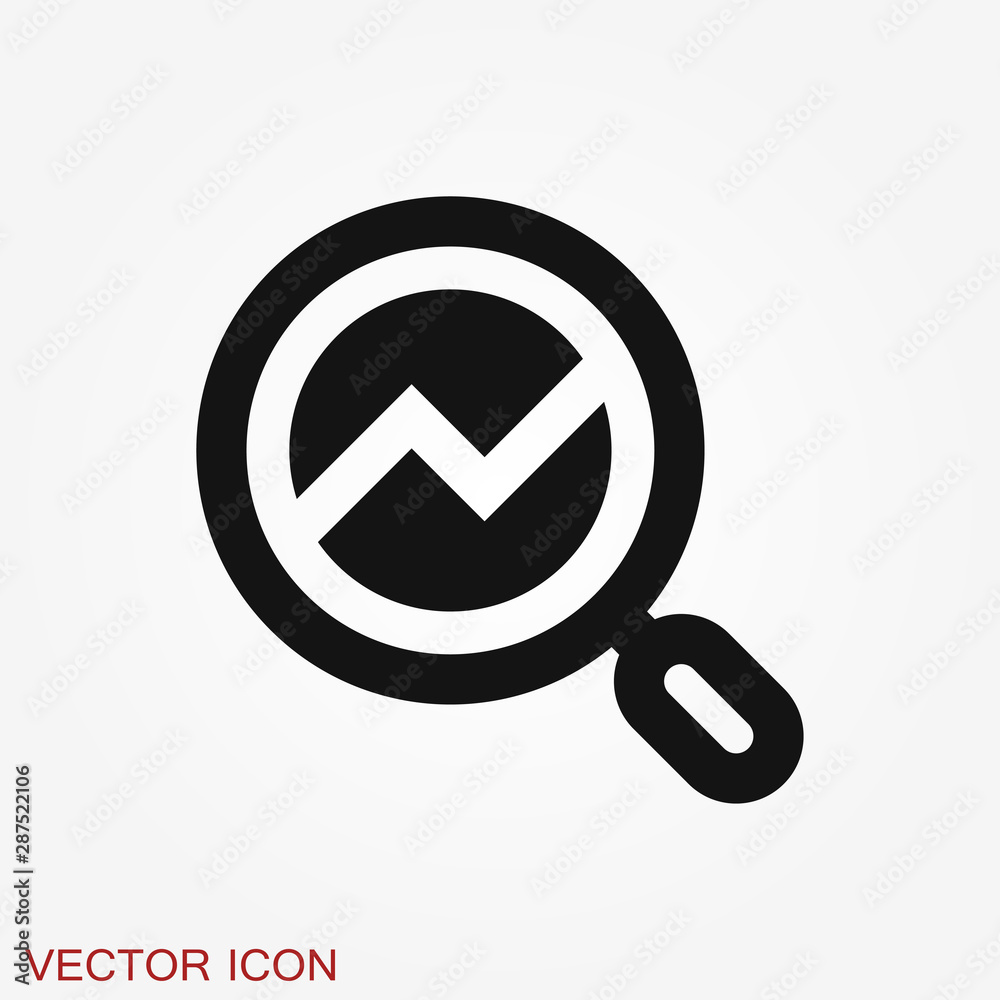 Analytics icon. Vector illustration style is flat iconic symbol Analytics icon. Vector illustration style is flat iconic symbol