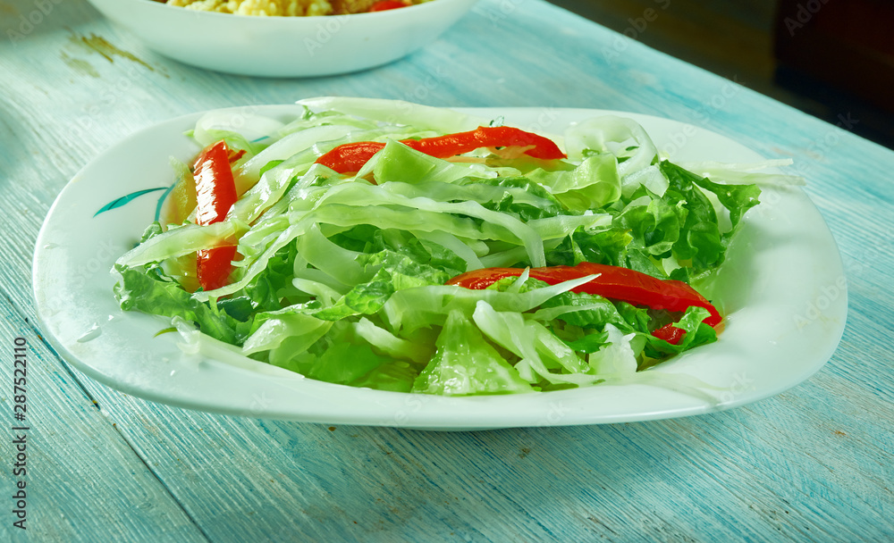 Marinated Cabbage and Sweet Pepper Slaw Marinated Cabbage and Sweet Pepper Slaw