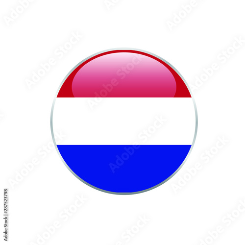 Netherlands round flag . closy flag of Netherlands - vector button. Free Download Netherlands round flag . closy flag of Netherlands - vector button. - GFXLoad
