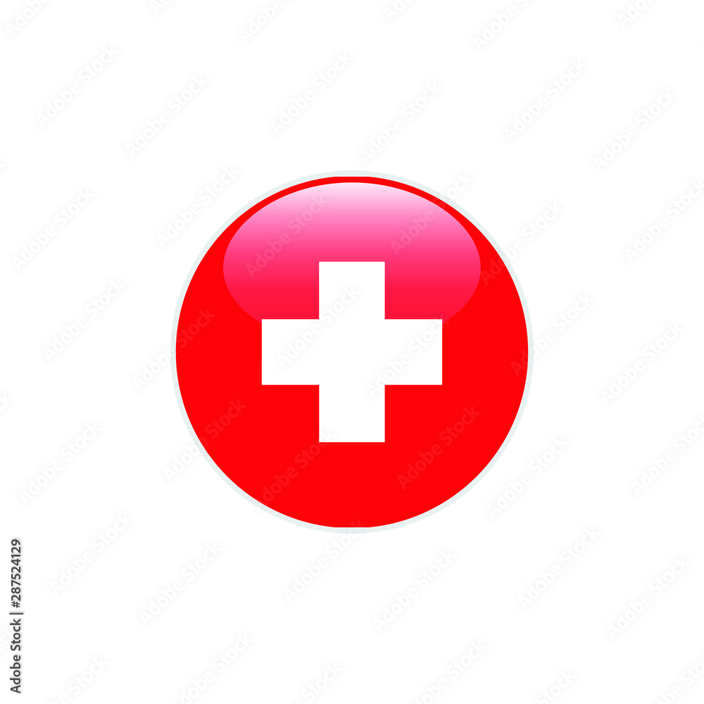 SWISS round flag . closy flag of SWISS - vector button. SWISS round flag . closy flag of SWISS - vector button.