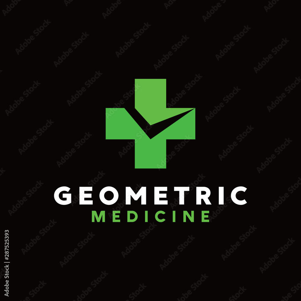 Fototapeta premium HealthCare Logo Vector Design Template. Modern and Geometric Icon. Medicine And Healing Symbol.