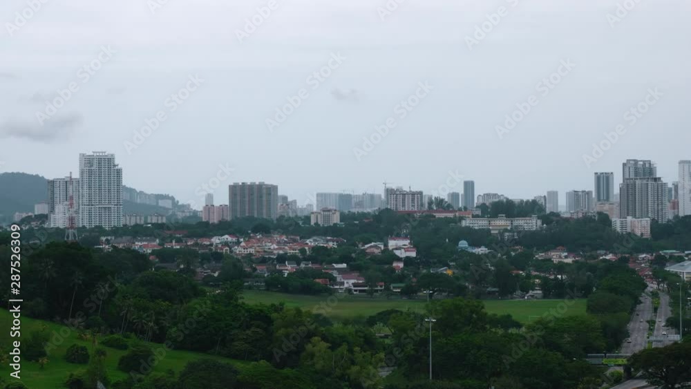 Busy Highway in George Town, Penang, Malaysia