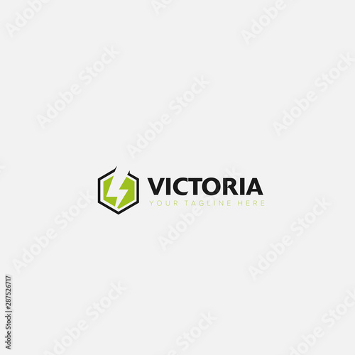 hexagonal and blitz logo designs electrical logo designs