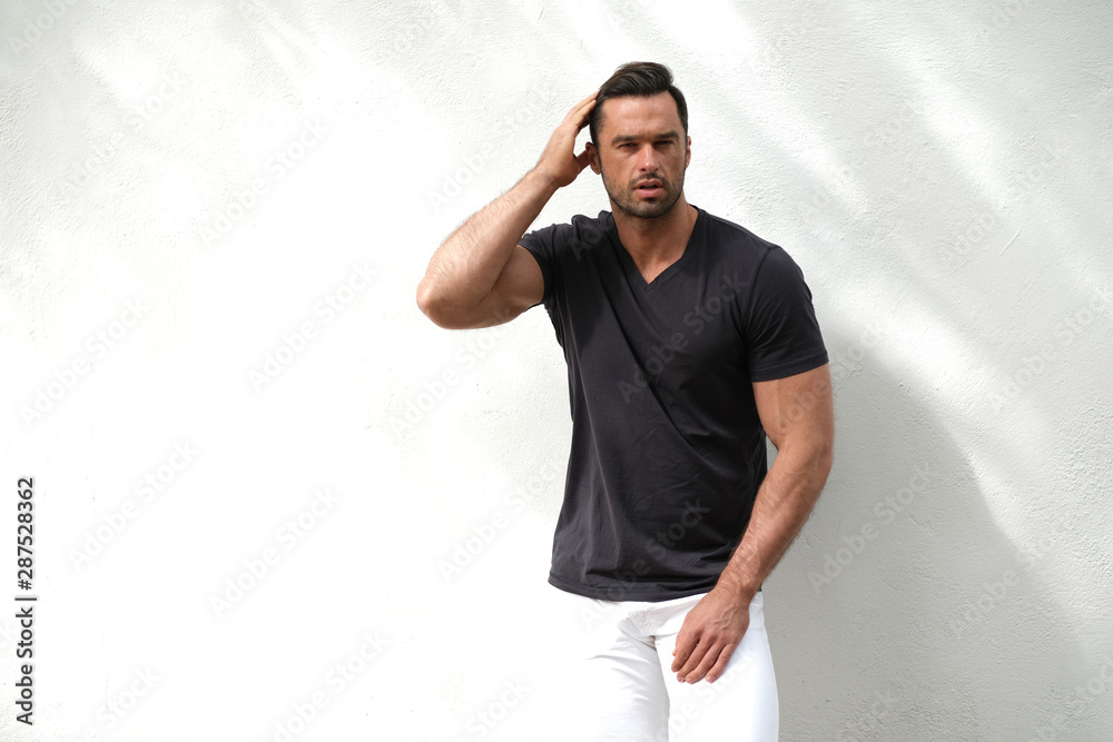 Great shoot of well-builds brunette man. Great shoot of well-builds brunette man.