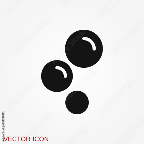 Bubble icon isolated on background. Soap or water icon