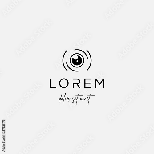 Camera Shutter logo Template Vector Symbol Design