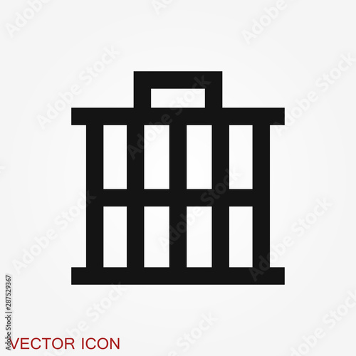 Bird cage icon for your design  logo. Vector illustration