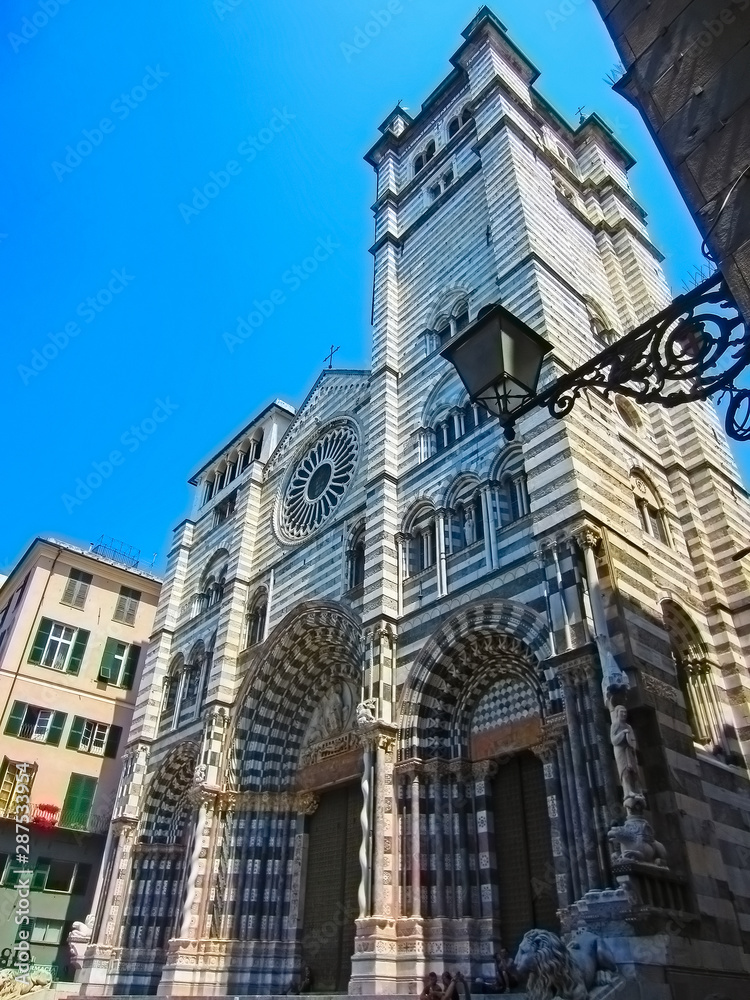 Obraz premium Cathedral of San Lorenzo, Genoa