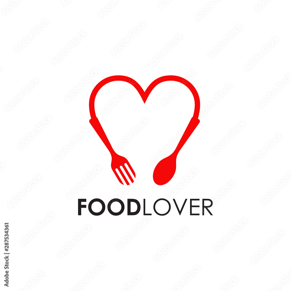 Food lover logo design inspiration vector template Food lover logo design inspiration vector template