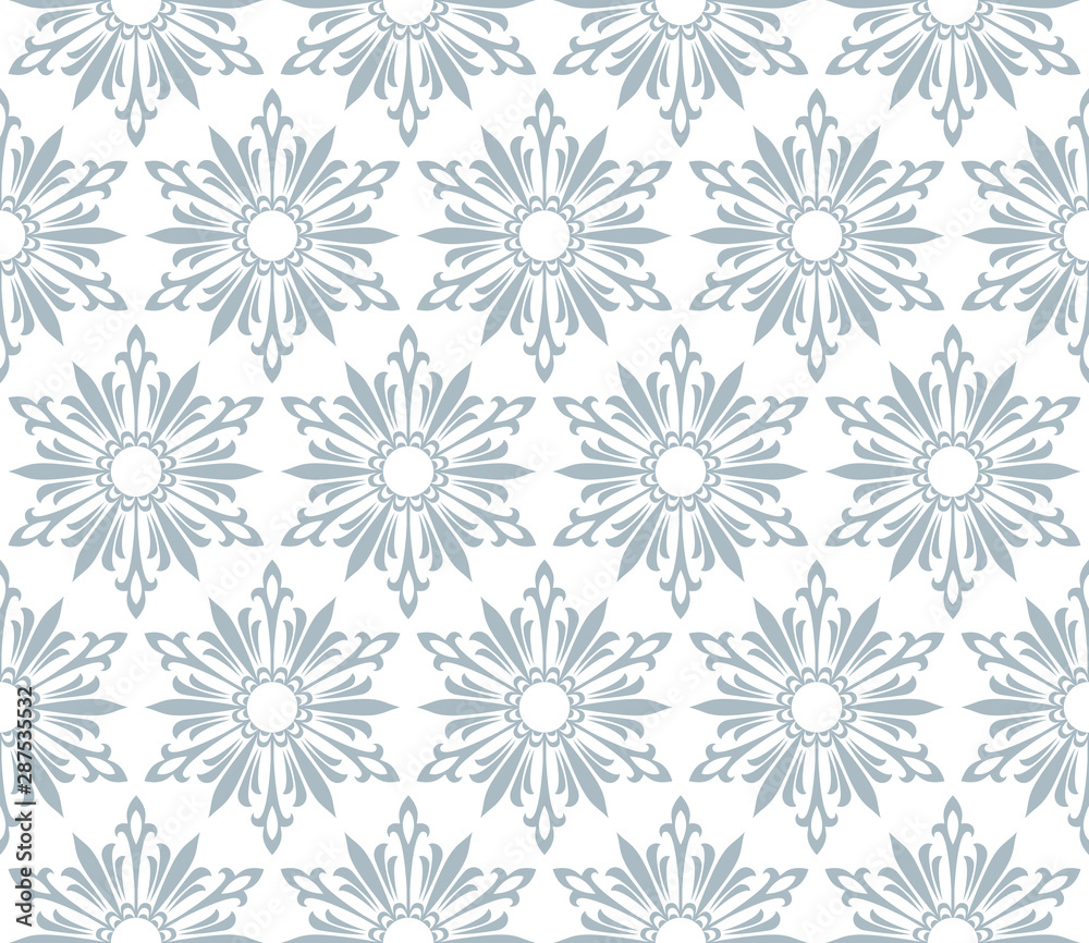 Abstract geometric pattern with lines, snowflakes. A seamless vector background. White and blue texture. Graphic modern pattern Abstract geometric pattern with lines, snowflakes. A seamless vector background. White and blue texture. Graphic modern pattern