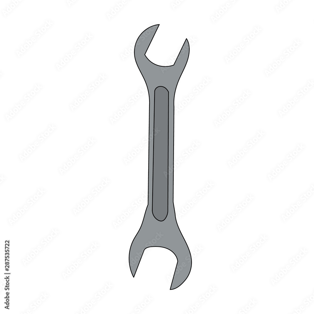 vector, on a white background, construction tool wrench vector, on a white background, construction tool wrench