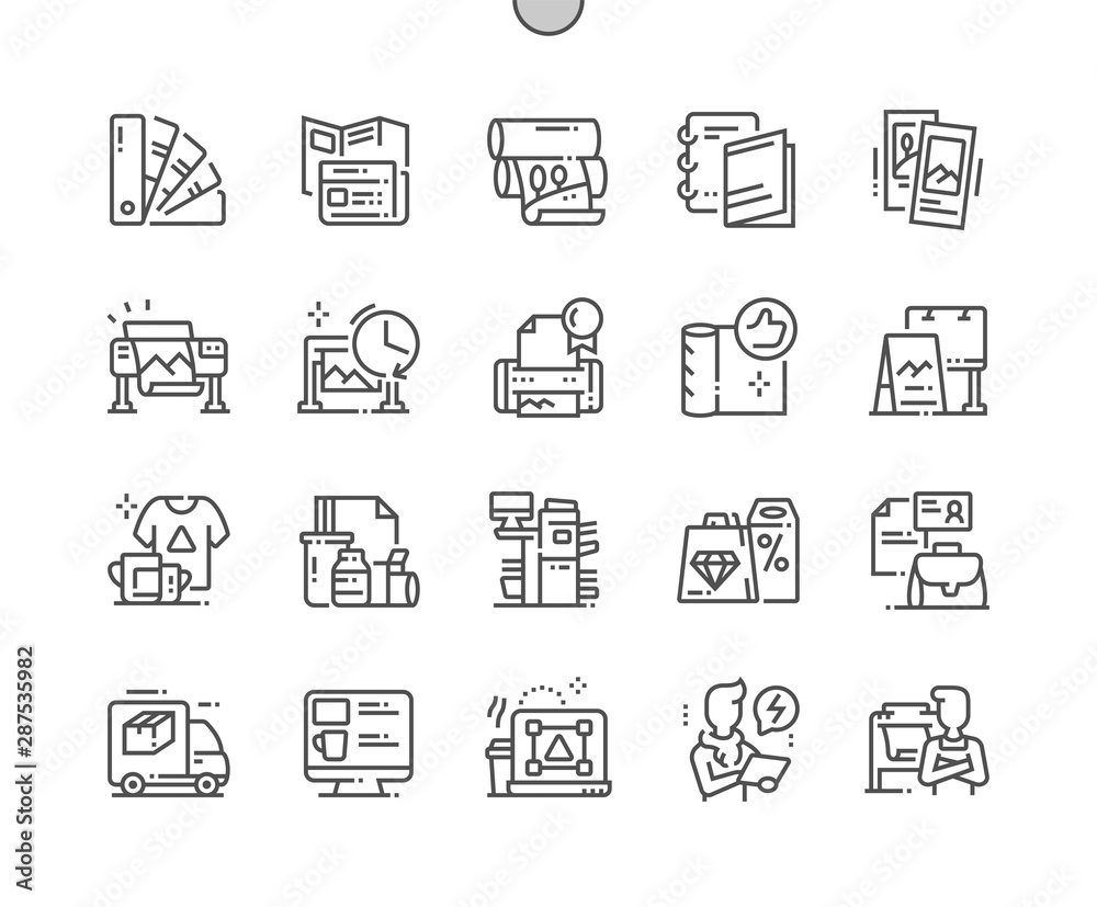 Polygraphy Well-crafted Pixel Perfect Vector Thin Line Icons 30 2x Grid for Web Graphics and Apps. Simple Minimal Pictogram