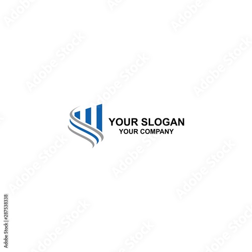 Accountant in Letter S Logo Design Template