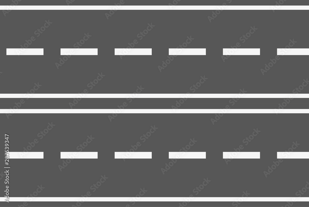 Carretera con dos carriles. Carretera con dos carriles.