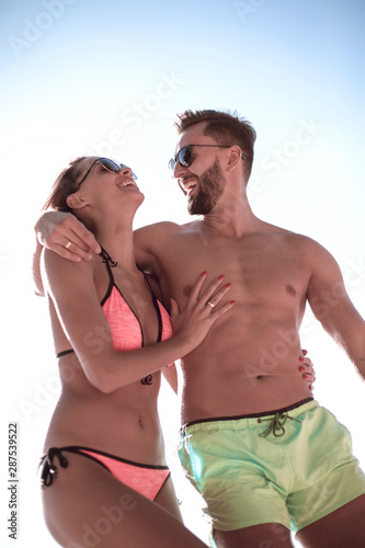 Picture of couple embracing.