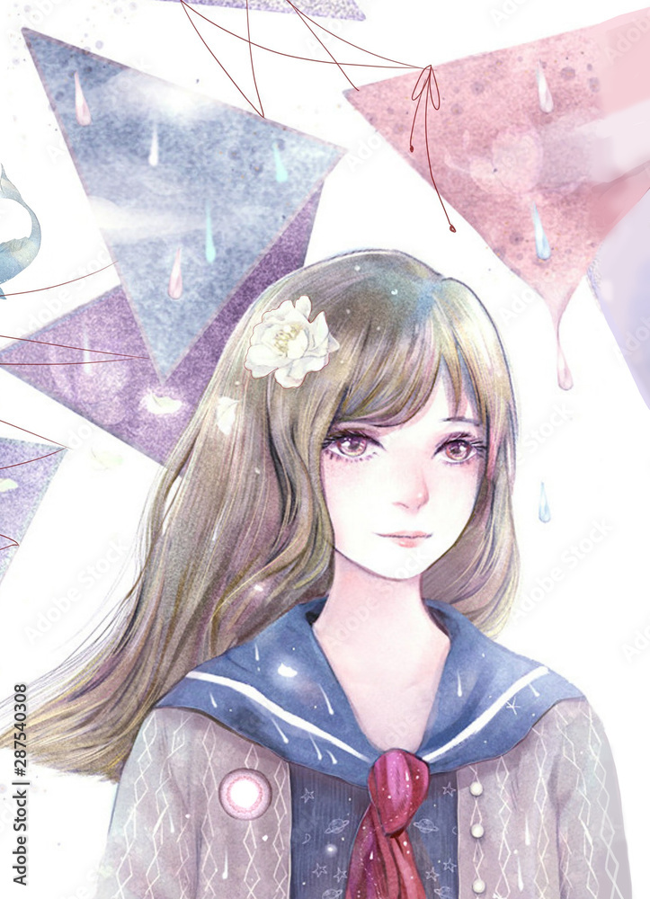 Beauty, night, colourful, girlfriend, female, lights, lights, bright