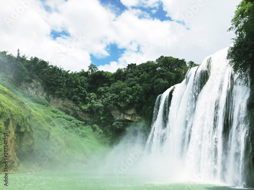 Waterfalls  Huangguoshu Waterfalls  Guizhou  scenic spots  nature  geography  spectacular  magnificent  magnificent  magnificent  atmospheric 