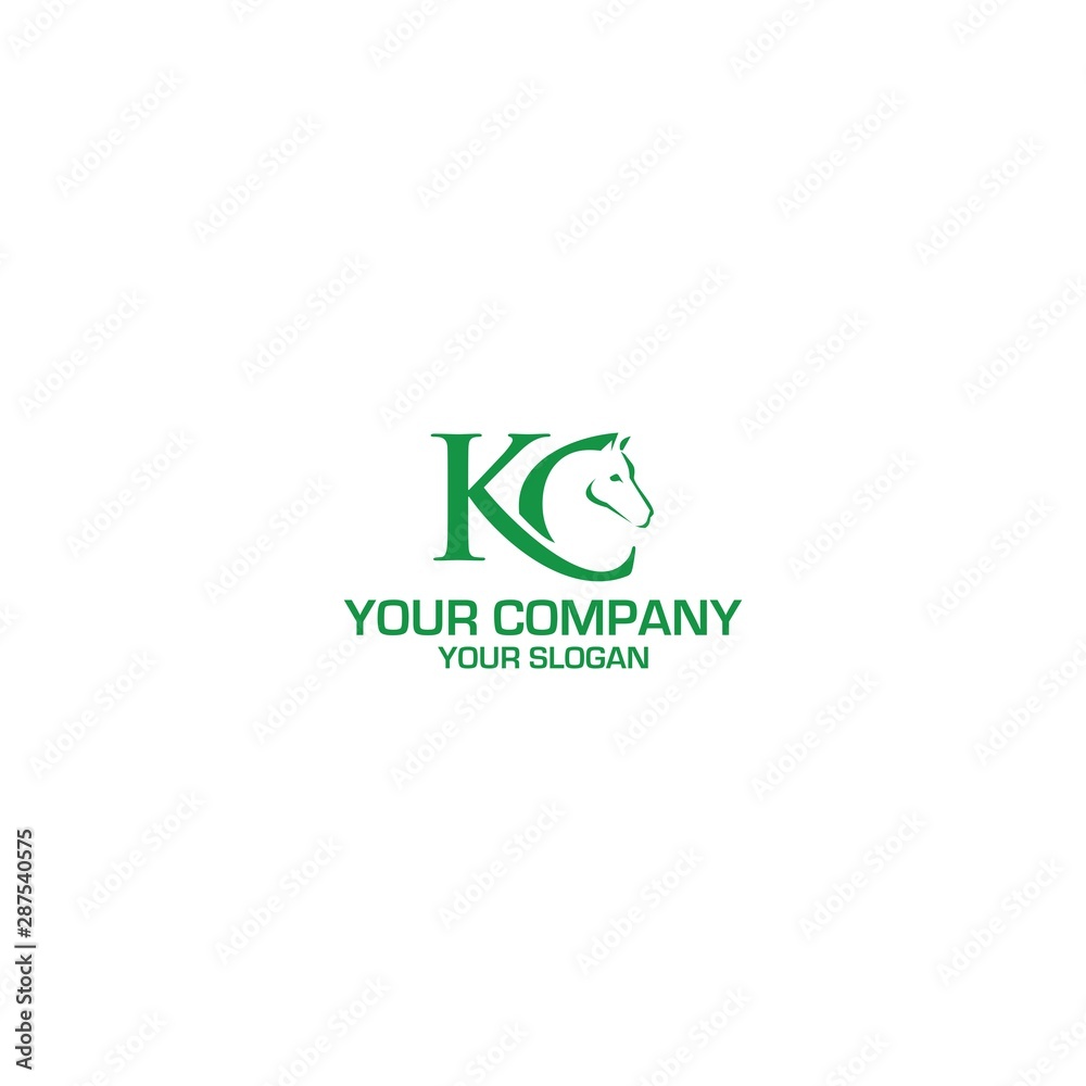 KC Equestrian Logo Design Vector KC Equestrian Logo Design Vector