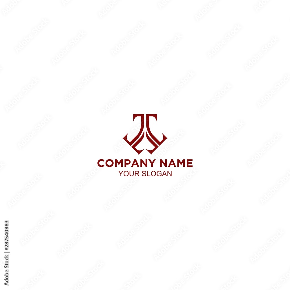 Letter triple t logo template