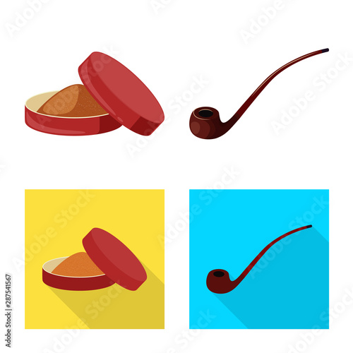 Isolated object of refuse and stop sign. Collection of refuse and habit vector icon for stock.