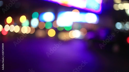 traffic in city at night