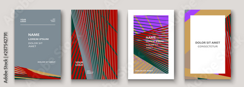 Modern cover collection design. Abstract retro 90s style texture of colorful neon lines. Striped trends background. Future geometric patterns. Design presentations, print, flyer, business cards
