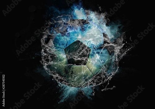 デジタルのサッカーボール