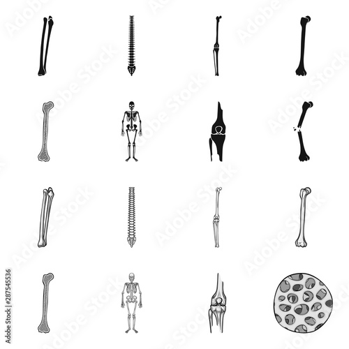 Vector design of medicine and clinic icon. Collection of medicine and medical stock vector illustration.