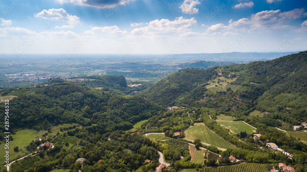 Fototapeta premium Colli Euganei, Drone