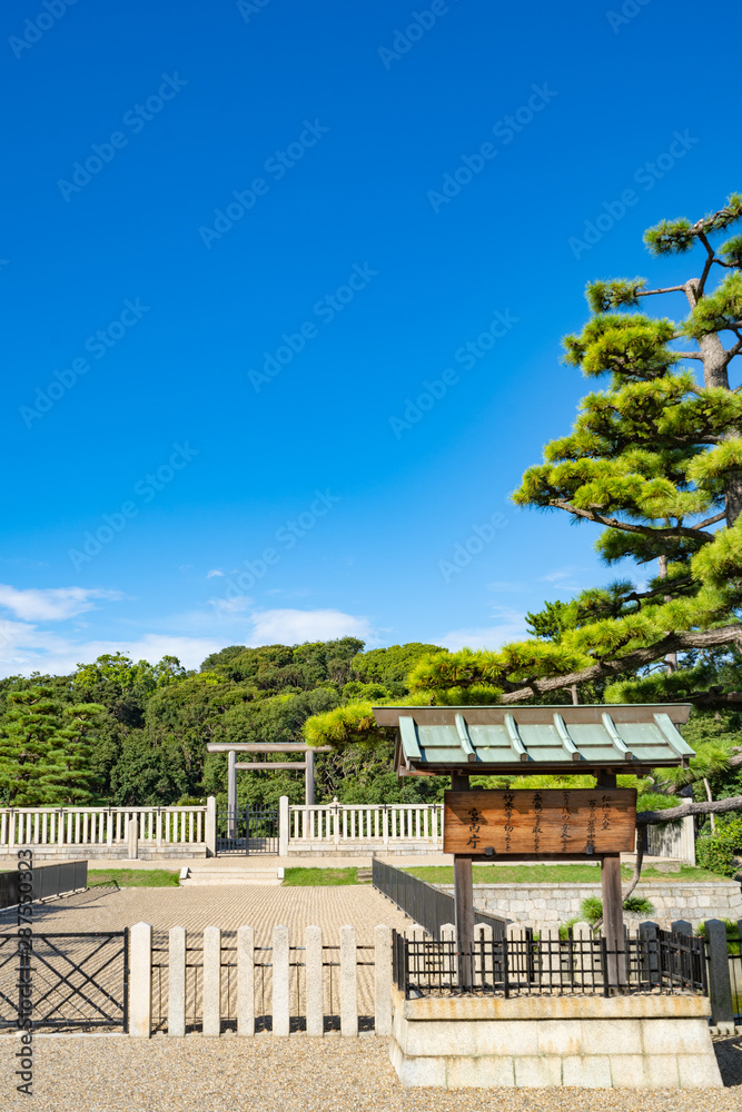 仁徳天皇陵古墳周辺風景 仁徳天皇陵古墳周辺風景