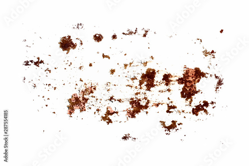 rust on a white background photo