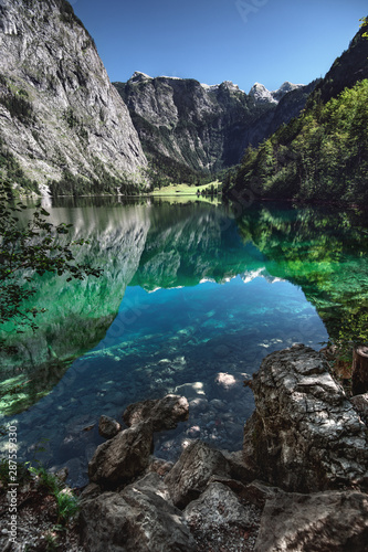 Lake Obersee  Bavaria  Germany.