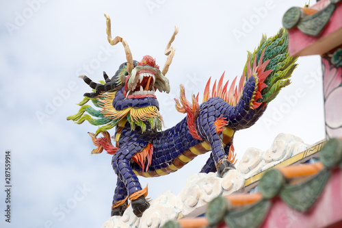 chinese dragon on the roof