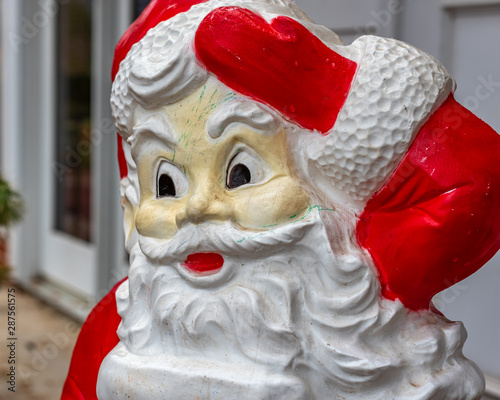 Plastic Santa Claus Saluting
