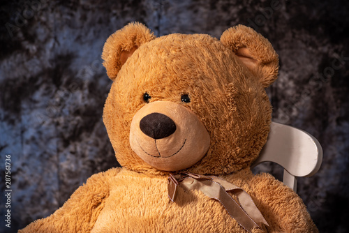 Teddy Bear Sitting in a Chair