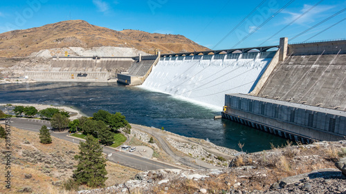 The Grand Coulee Dam on the Columbia River