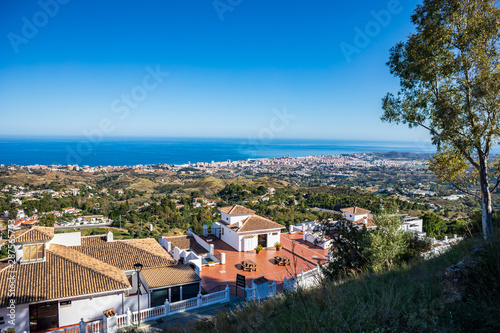 Canvas-taulu townscape of Mijas in Andalusia
