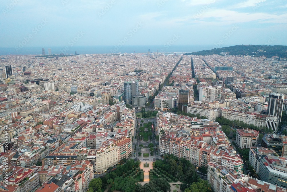 Barcelone, Avenue Diagonal, Place Francesc Macia, Turo Parc