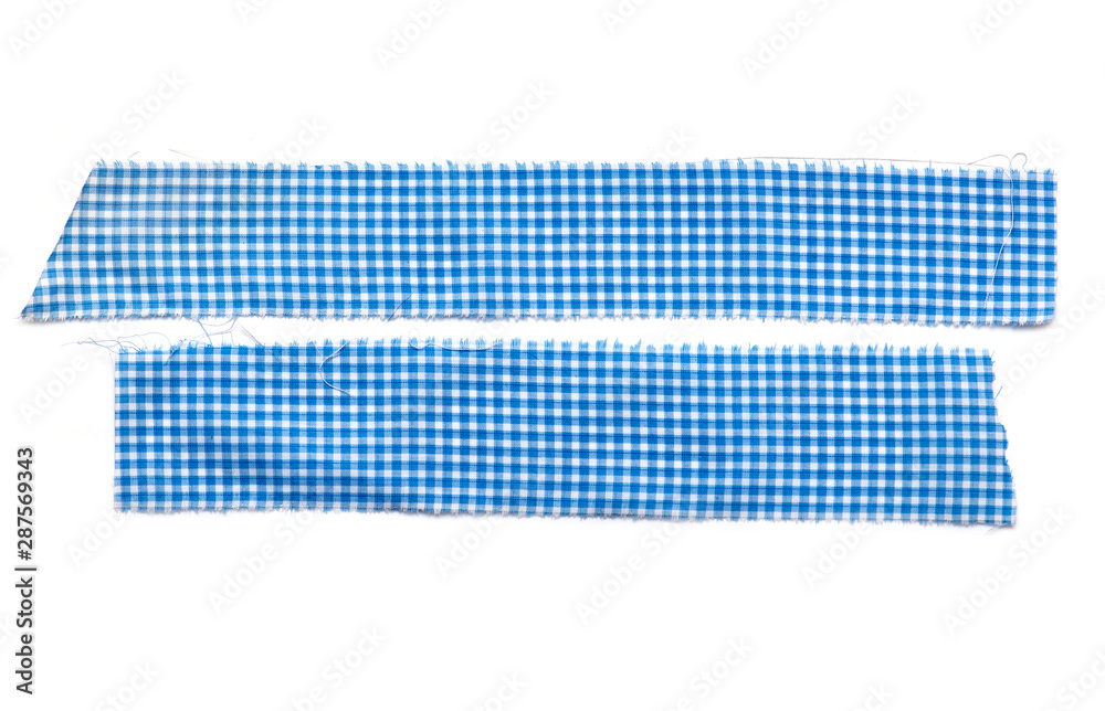 Two pieces of rag, flap Cloth isolated on white Background Two pieces of rag, flap Cloth isolated on white Background