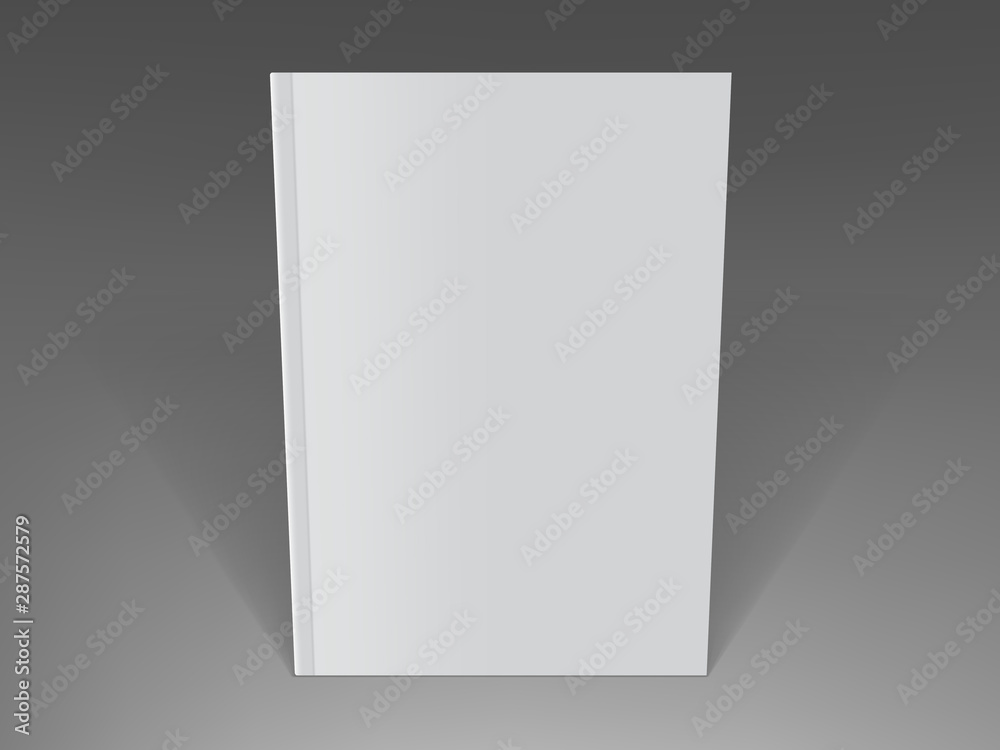 mock up white magazine standing on dark background mock up white magazine standing on dark background