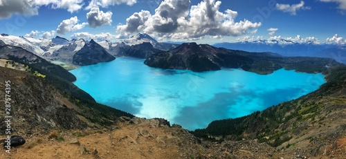 Photos Garibaldi lake in mountains. Panorama ridge