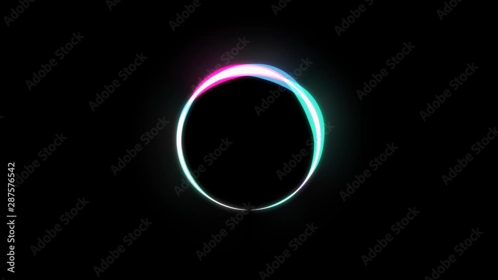 Voice speech circular waveform multi-colored patterns. Loop ready animations. Black and white background versions.