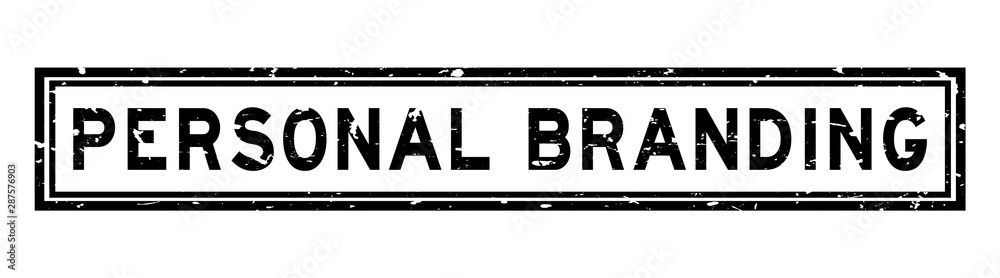 Grunge black personal branding word rubber seal stamp on white background Grunge black personal branding word rubber seal stamp on white background