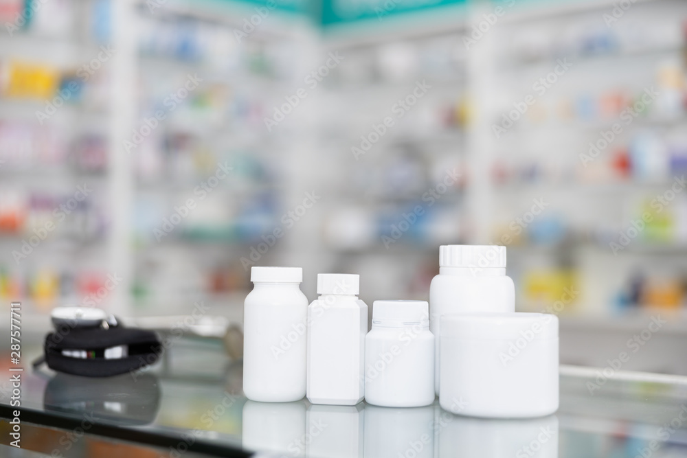 white bottle medicine and shelf medicine background white bottle medicine and shelf medicine background