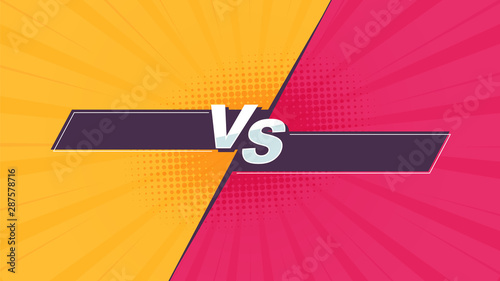 Versus screen for competition. HD resolution ready